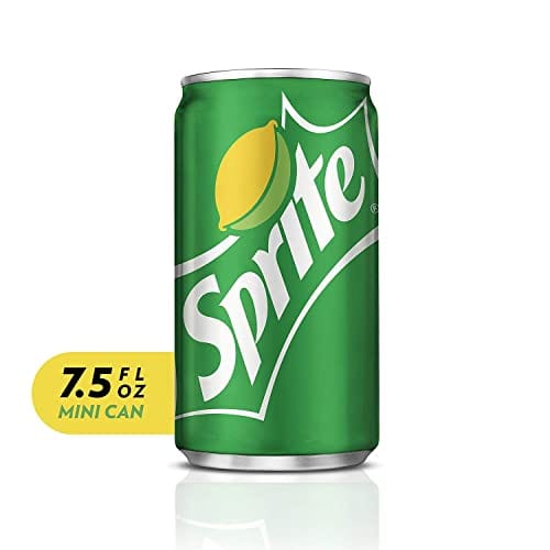 Sprite Lemon-Lime Natural-Flavored Soda Mini Cans Soft Drink - 30 Pack Cans (7.5 Oz)