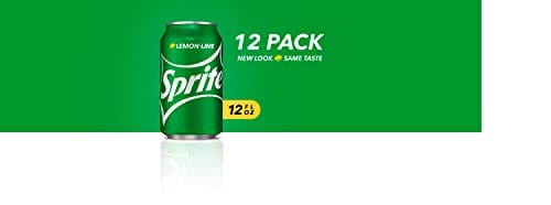 Sprite Lemon Lime Soda Soft Drinks, 12 fl oz, 12 Pack