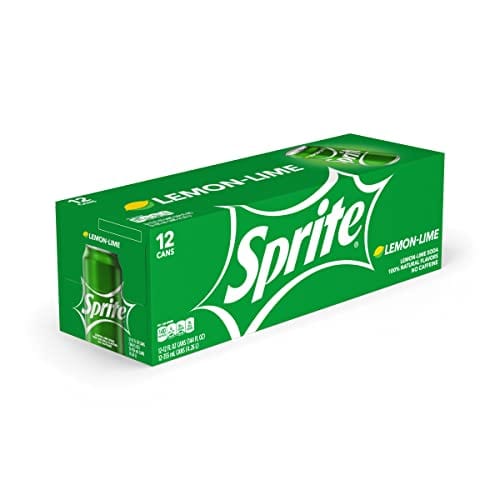 Sprite Lemon Lime Soda Soft Drinks, 12 fl oz, 12 Pack