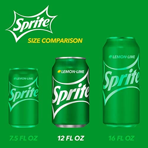 Sprite Lemon Lime Soda Soft Drinks, 12 fl oz, 12 Pack