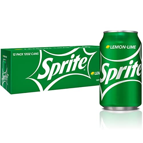 Sprite Lemon Lime Soda Soft Drinks, 12 fl oz, 12 Pack